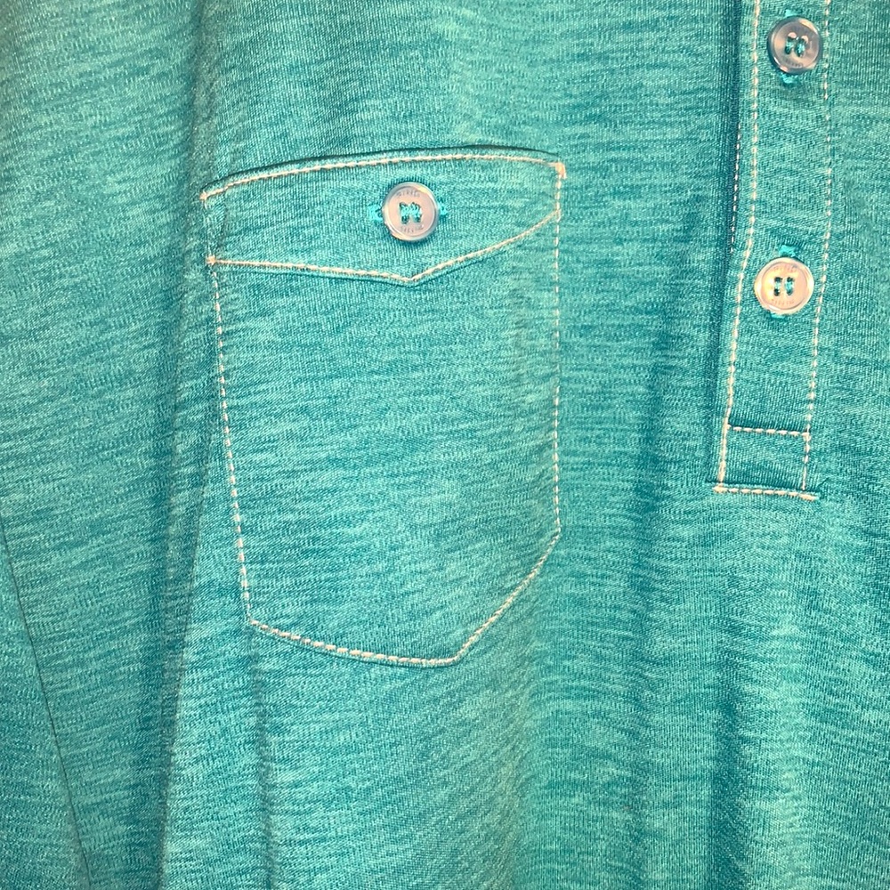 PING Sensor Cool Teal Polo Golf Shirt Goose Creek Golf Club Men's Size XXL - Picture 2 of 6